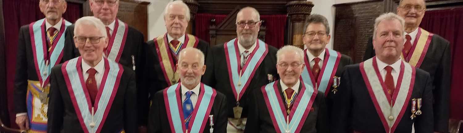 Members of Priory Lodge of Mark Master Masons