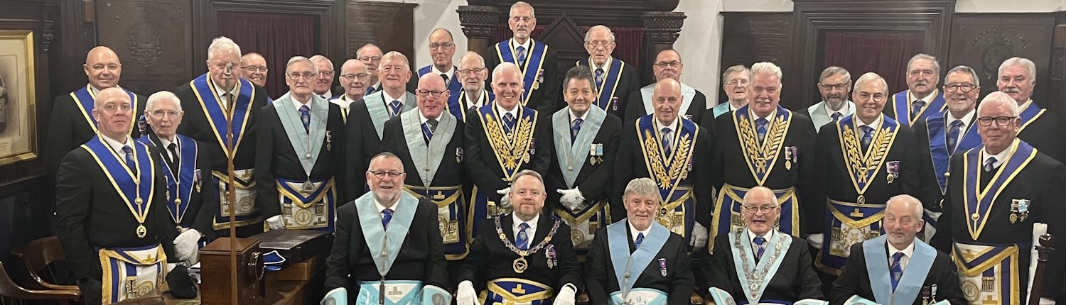 Members of Whalley Arches Lodge and visitors 11 March 2024